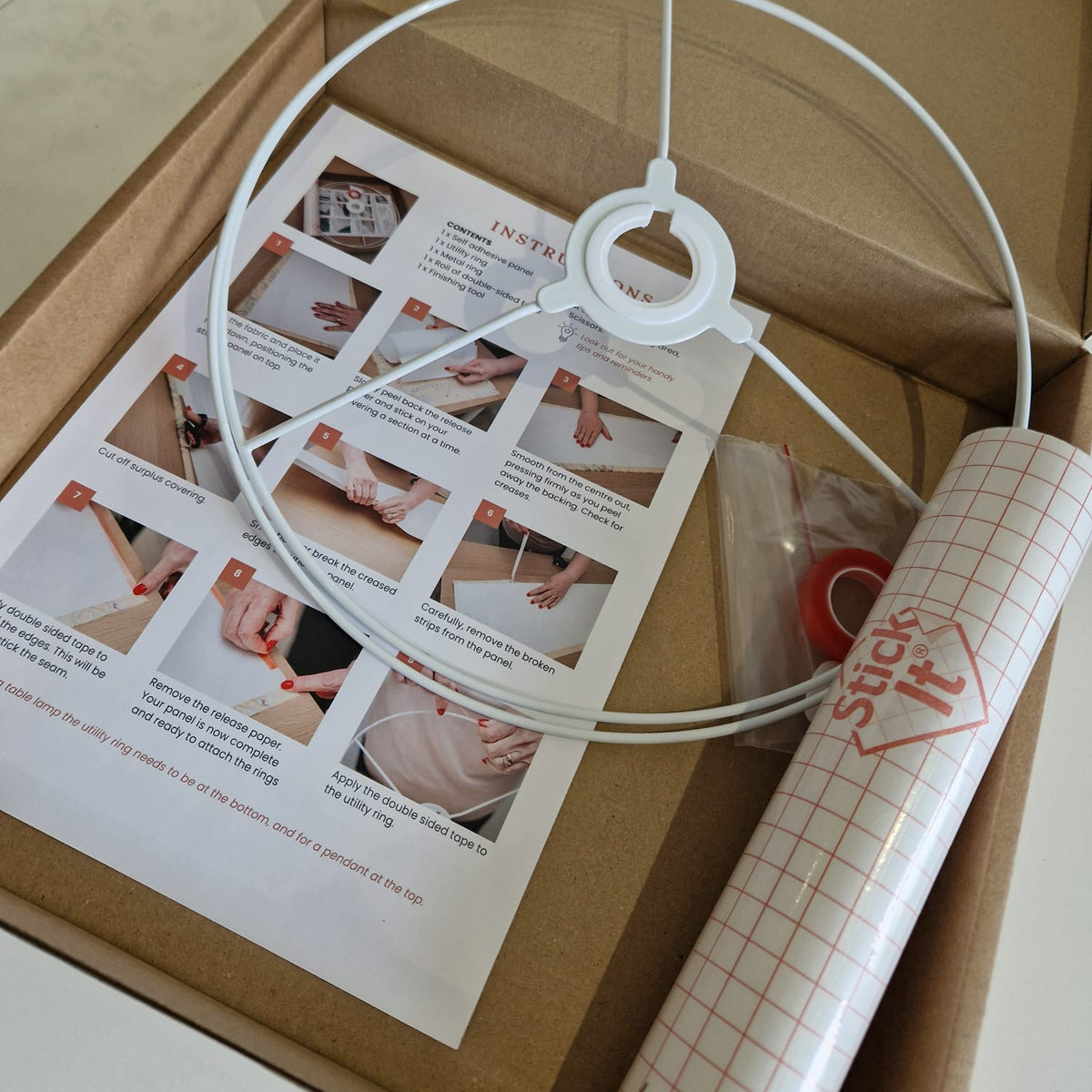 30cm Lampshade Kit (excluding fabric)