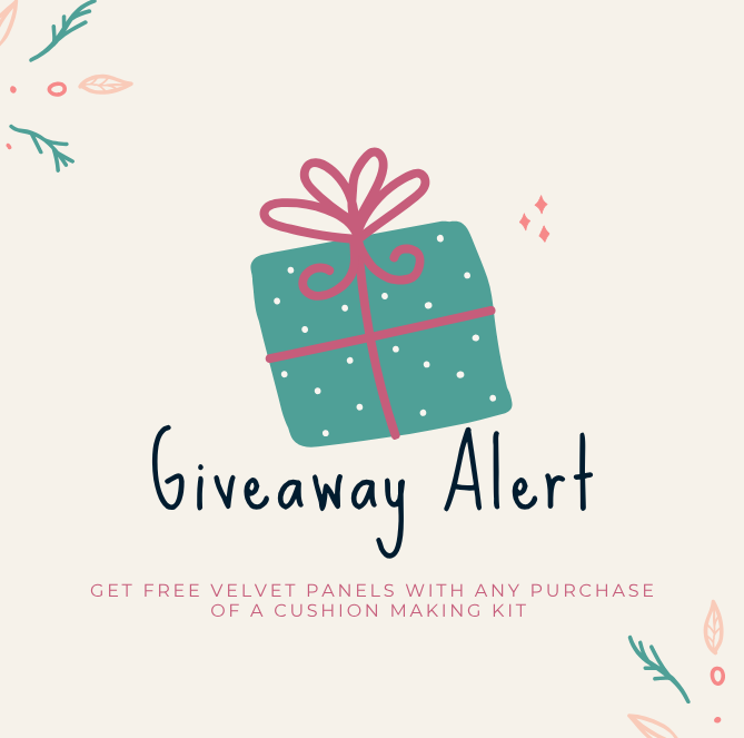Cushion Making Kit – Make Your Own Velvet & Canvas Cushion