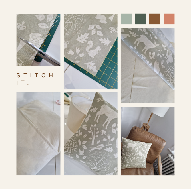 Cushion Making Kit – Make Your Own Velvet & Canvas Cushion